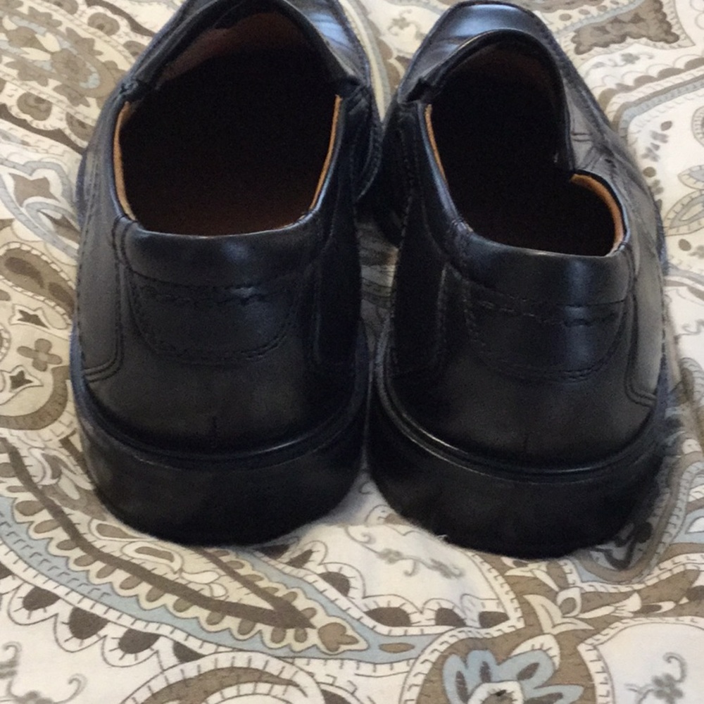 Men’s ECCO Black Leather Slip-On Shoe 44 - Picture 7 of 7